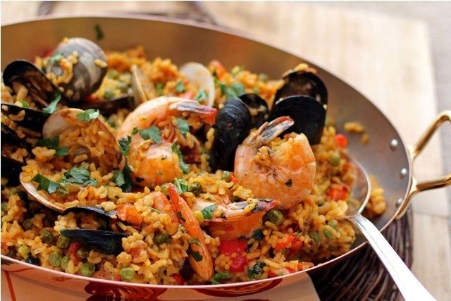 47. Paella với hải sản, Tây Ban Nha